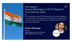 El WTTC nombra a Gaurav Bhatnagar vicepresidente regional para India