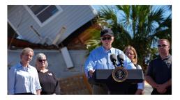 Biden anuncia ayuda de 612 millones de dólares para Florida tras el huracán Milton