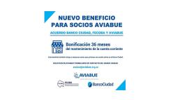 AVIABUE firmó un acuerdo con Banco Ciudad y FECOBA