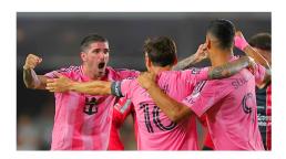 En el debut de De Paul, Messi brilló con dos asistencias y un triunfo agónico de Inter Miami frente al Atlas por la Leagues Cup