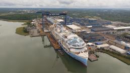 Royal Caribbean’s Legend of the Seas Floats Out for the First Time