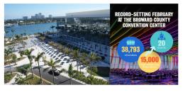 Greater Fort Lauderdale  Broward County Convention Center cierra su mes más activo desde su reapertura.
