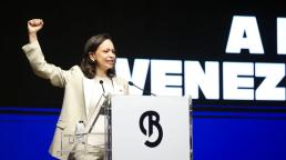 María Corina Machado en Madrid: “Venezuela será libre”.