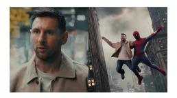 Messi protagoniza la nueva promoción de Spider-Man junto a Tom Holland.