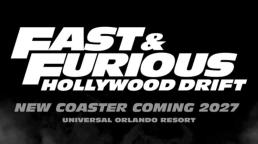 Universal Orlando revela más detalles de la nueva montaña rusa  "Fast &amp; Furious: Hollywood Drift" en un video en redes sociales.