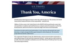 86% dos Americanos Dizem Ter Sentido Alegria ao Ver Visitantes da Copa do Mundo Aproveitando os EUA, Revela Pesquisa da US Travel Association.