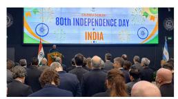 Celebration of India's 80th Independence Day.