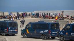 Un informe policial español apunta a la intervención de agentes marroquíes en la entrada masiva de migrantes en Ceuta.