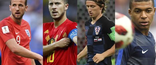 Bélgica-Francia y Croacia-Inglaterra serán los duelos de semifinales