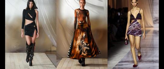 Roberto Cavalli's Spring/Summer 2024 Collection at Milan Fashion Week: Contemporary Animal Prints for Italian Women