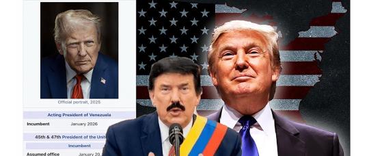 Trump Posts Ironic Claim as “Venezuela’s Interim President” While Escalating Rhetoric Against Cuba.