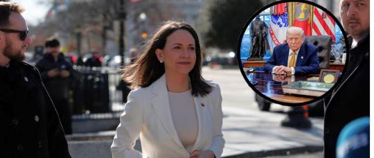 María Corina Machado after meeting with Trump: “We count on the president for Venezuela’s freedom”.