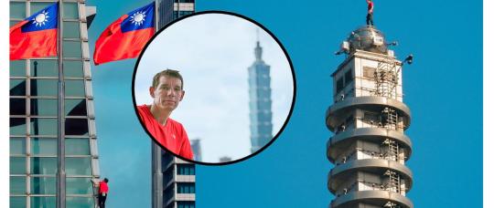 Alex Honnold scales Taipei 101 in the highest urban free solo climb ever recorded.