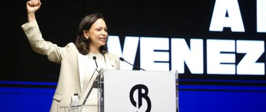 María Corina Machado en Madrid: “Venezuela será libre”.