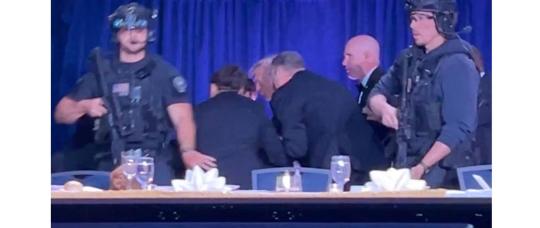 Trump fue evacuado tras disparos en la Cena de Corresponsales de la Casa Blanca.