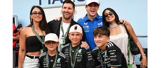 Messi revolucionó el GP de Miami y acompañó a Franco Colapinto en una jornada histórica para el automovilismo argentino.