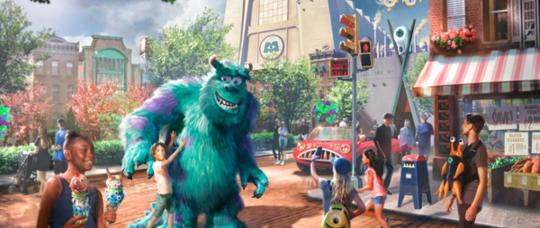 Monstropolis comienza a cobrar vida en Walt Disney World con nuevos detalles de la futura tierra temática inspirada en Monsters, Inc.