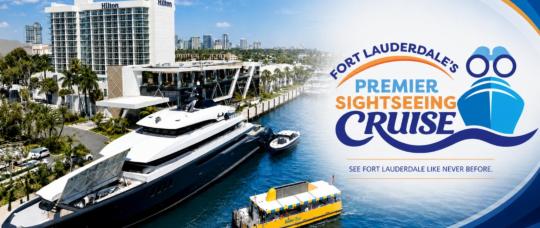 Fort Lauderdale Water Taxi lanzó su nuevo Premier Sightseeing Cruise para descubrir la “Venecia de América” desde el agua.