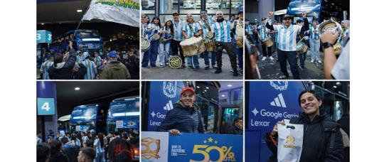 Plusmar celebra 50 años con la pasión del Mundial y premios sorpresa a bordo de los micros de la Selección Argentina.