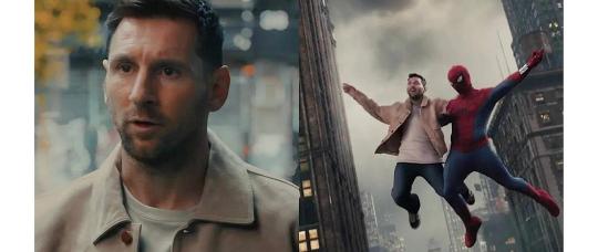 Messi protagoniza la nueva promoción de Spider-Man junto a Tom Holland.