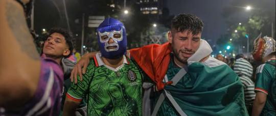 Tristeza en México tras la eliminación de la selección mexicana.