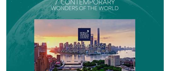 WTTC lança a busca pelas 7 Maravilhas Contemporâneas do Mundo.