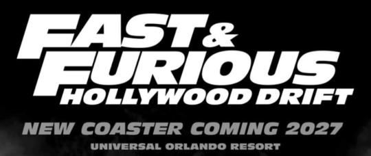 Universal Orlando revela mais detalhes da nova montanha-russa "Fast &amp; Furious: Hollywood Drift" em vídeo nas redes sociais.