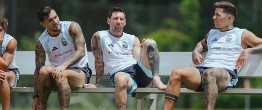 Argentina ya está en Nueva Jersey y se prepara para ir por la cuarta copa del mundo.