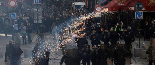 France tens of thousands protest and 272 are detained in one of the country’s most violent days of demonstrations in recent years.