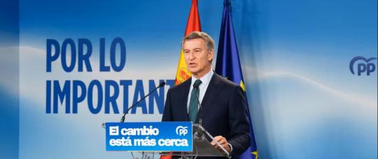 Elecciones en España PP y Vox rozan una mayoría amplia mientras el CIS sitúa al PSOE primero.